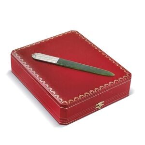 Cartier Limited Edition Jade and Stirling Silver Letter Opener